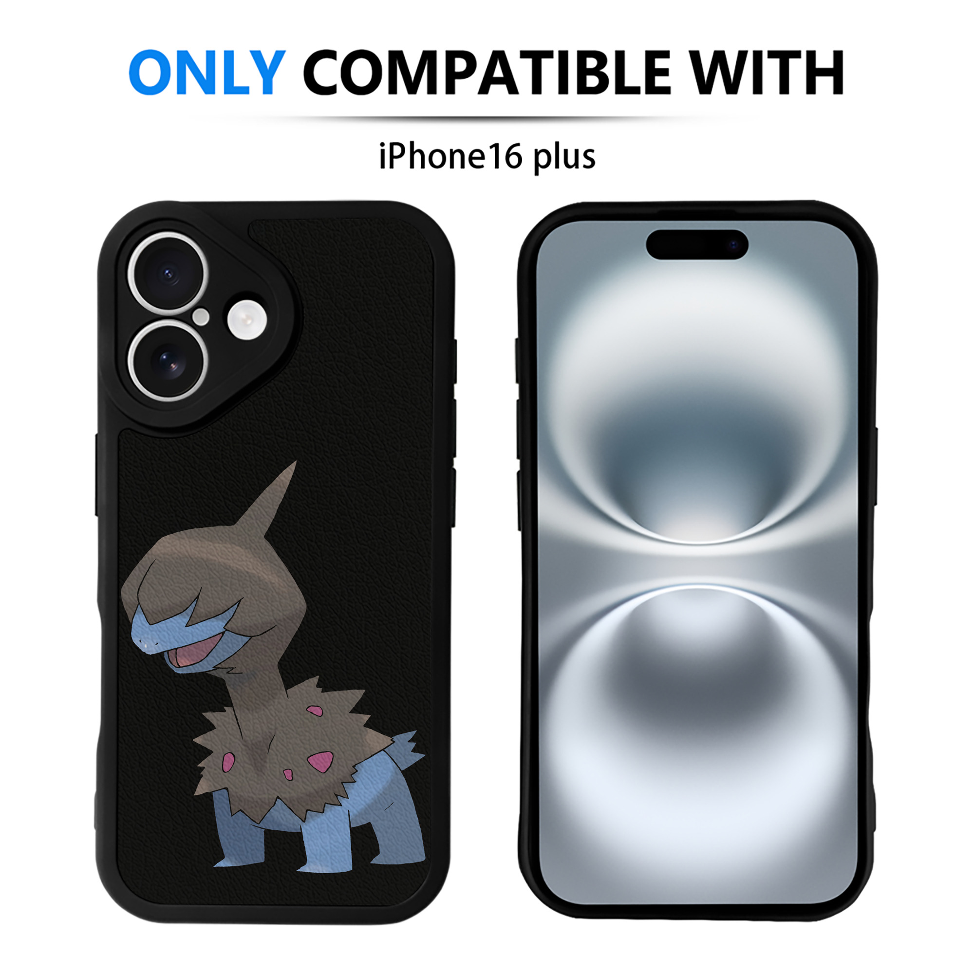 （画像用） ポケットモンスター Pokémon 【iPhone 16シリーズ対応】シリコンスマホケース（レザー調） 材質：シリコン